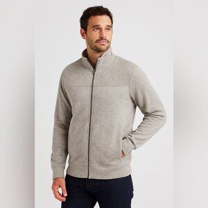 Field & Stream Heather Gray Full Zip Fleece Lightweight Outdoor Jacket Men’s M